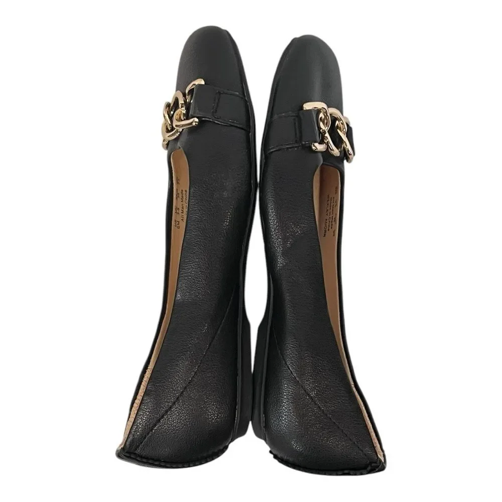 NWOB Dr. Scholl's | Womens Black Gold Accent Wexley Adorn‎ Ballet Flat 6